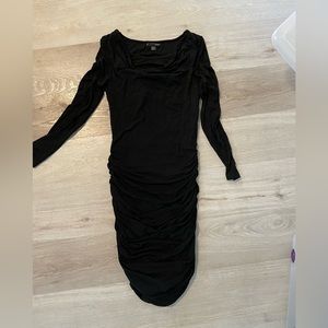 Black maternity/nursing dress